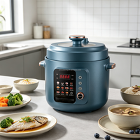 Cuisinière à pression électrique multi-menus 6L, fonctionnement à une touche, pot antiadhésif, cuisinière à pression domestique pour