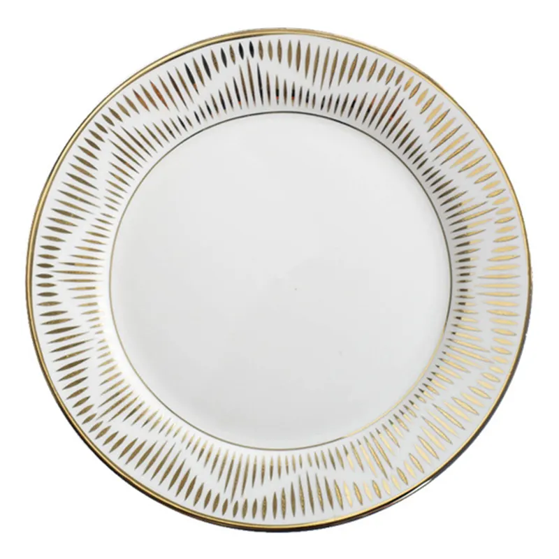 Light Luxury Western Steak Plate Nordic Household Dish plate Phnom Penh Cutlery 2023 Ceramic Dinnerware Set for Wedding Event