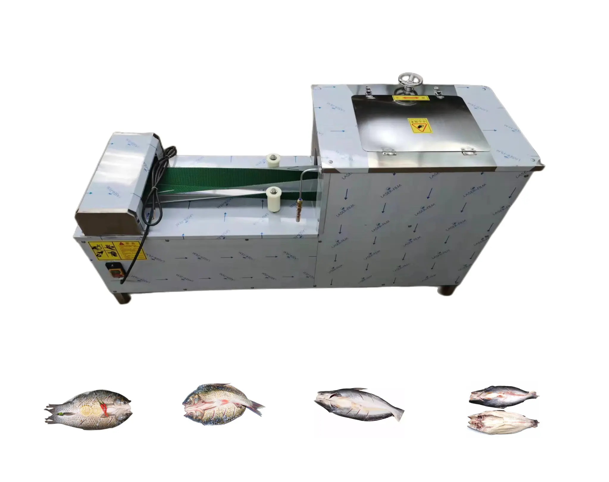 उच्च गुणवत्ता वाली टुना मछली काटने मशीन कटर मछली उद्योग के लिए कम स्वचालित इलेक्ट्रिक कीमत
