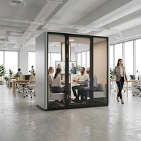 Cabine téléphonique de bureau Flexspace, personnalisable en usine, studio acoustique professionnel insonorisé pour la confidentialité et l'isolation des réunions de bureau