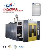 Machine de soufflage par extrusion de bidons en plastique HDPE Lingma automatique hydraulique facile à utiliser, 5 L, avec une production de 90 kg/h