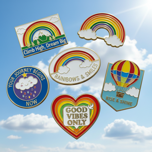 Distintivo da bavero personalizzato in metallo smaltato, colorato, in lega di zinco placcata, rotondo, artigianale, souvenir, spille con logo personalizzato - Product Image 1