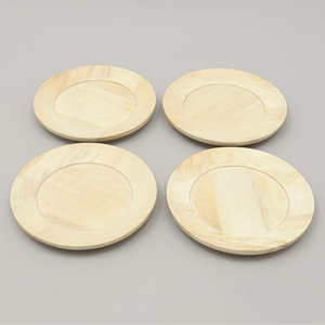 Assiette de présentation en bois naturel de 13 pouces, ronde, pour la décoration de table - Product Image 5
