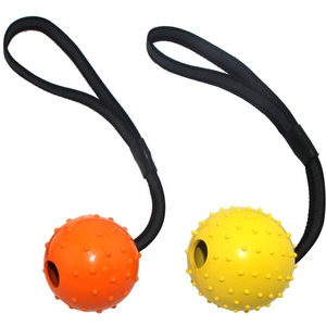 Wholesale High Quality Eco-Friendly Natural Rubber & Cotton Rope Dog <b>Bouncing</b> <b>Ball</b> Interactive Chew Toy for Indoor/Outdoor Use - Product Image 1