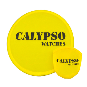 Oem Odm Artigifts fabrika toptan boş yuvarlak naylon katlanabilir Fan Polyester kumaş özel uçan disk Pet köpek uçan oyuncak - Product Image 1