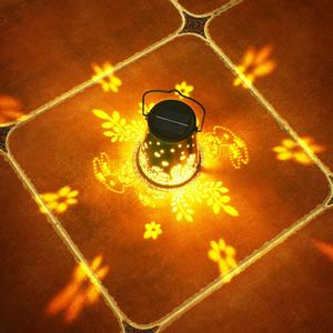 Lanternes solaires en forme de lapin, lumières d'extérieur, imperméables, décoration de jardin, lanterne en métal, décoration extérieure, LED suspendues pour la cour - Product Image 6