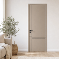 Porte intérieure en MDF mélaminé préfini pour supermarché, hôpital, atelier – Structure simple pour une installation rapide sur site
