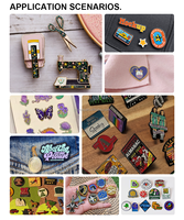 Pin Enamel Logam Custom Buatan Produsen, Grosir, Logo Custom, Pin Enamel Kartun Anime Lucu, Enamel Keras dan Lunak