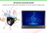 Mini-LED-LCD-wiederauf ladbare TV DC 12V unterstützt Anpassung Blue-Tooth USB DVB-T2 tragbare Küche TV