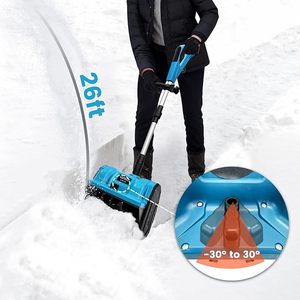 Souffleuse à neige sans fil pliable de qualité industrielle, aspirateur à batterie au lithium, moteur à balais, portable, petite, pour le déneigement des routes extérieures - Product Image 4