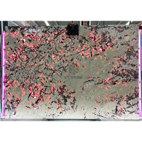 Dalle de marbre naturel KT STONE poli miroir pour la décoration murale de caves à vin de villas de luxe et le revêtement de sol de salons de thé intérieurs
