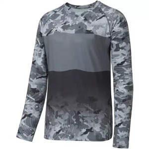 Chemises de pêche personnalisées OEM 2023, camouflage, protection UV, séchage rapide, manches longues, sublimation, imperméables, avec capuche - Product Image 1