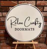 Plaque de porte personnalisée en acrylique avec lettres en relief 3D pour la décoration murale de la boutique de l'entreprise