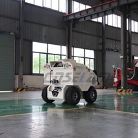 Robot intelligent autopropulsé sur roues, flottant sur l'eau, à entraînement hydraulique, OEM 200m³/h, utilisé pour résoudre les problèmes d'inondation urbaine