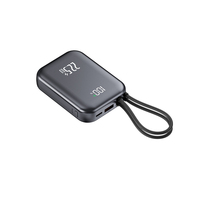 TDX TJ7 15W 18W 22.5W Chargeur portable 2-en-1 avec affichage numérique et charge rapide Type-C, batterie Li-Polymère grande capacité 10000mAh