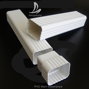 Gouttière personnalisée Matériau de toiture Gouttière extérieure moderne en <span class=keywords><strong>PVC</strong></span> blanc Système de drainage Gouttière en plastique - Product Image 6