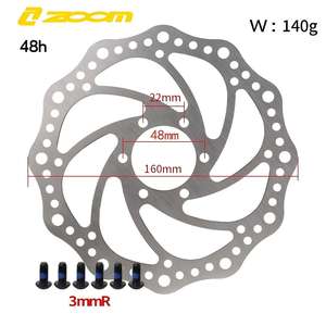 قرص فرامل خفيف الوزن من سبائك الألومنيوم للتبريد 160 مم بمكبسين متين مع ذراع ثلاثي الأصابع ووسادات معدنية مركبة للدراجات الهوائية والجبلية - Product Image 5