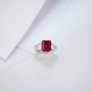 แหวนทับทิมมินิมอลสุดหรู - Product Image 2