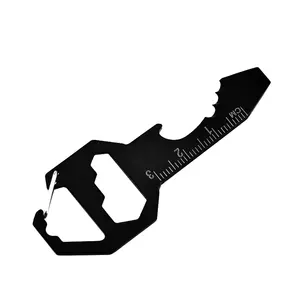 Kostenloses Muster EDC-Taschen-Mehrzweck-Gadget Edelstahl-Mehrzweck intelligentes Schlüsselwerkzeug für Männer