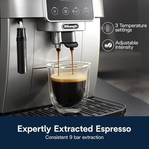 Cafetière DL-14 Magnifica Start avec moulin intégré en acier inoxydable, <span class=keywords><strong>pour</strong></span> une portion individuelle de 8 à 24 oz, <span class=keywords><strong>café</strong></span> chaud ou glacé <span class=keywords><strong>pour</strong></span> la maison - Product Image 6