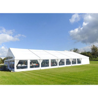 Tente de réception de luxe en alliage d'aluminium pour mariages en plein air, capacité 200-800 personnes