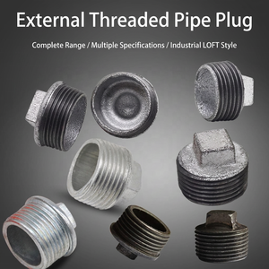 Tapón de tubería de hierro maleable galvanizado con rosca externa y extremo sin rebabas para sellado de tuberías contra incendios - Product Image 4