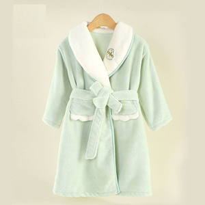 Pyjama en polaire corail pour enfants, tissé, écologique, absorbant, à séchage rapide, <span class=keywords><strong>peignoir</strong></span> chaud pour garçons et filles, une pièce - Product Image 6