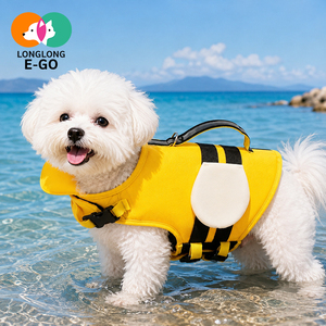 Chaleco Salvavidas Ligero para Perros y Gatos, Ajustable, Transpirable, con Diseño Floral, para Todas las Estaciones, para Piscina y Playa - Product Image 1