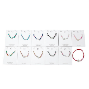 Set di 12 Bracciali con Perline in Acciaio Inossidabile, Gioielli Artigianali alla Moda, Regalo Unisex, Stile Trendy - Product Image 2