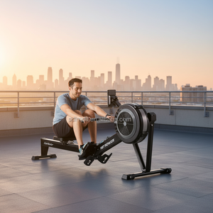 <span class=keywords><strong>Rameur</strong></span> d'intérieur à résistance à l'air, simulateur de ski, appareil de cardio-training commercial, équipement de fitness, rameurs à pédales - Product Image 2