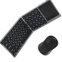 Clavier et souris sans fil Bluetooth SKM64, clavier et souris silencieux et fins rechargeables, connexion multi-appareils 3