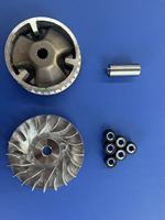 Variateur complet pour scooter Yamaha 125 ZY125 BWS125, poulie d'entraînement primaire 15 dents à cannelures internes avec rouleaux de variateur