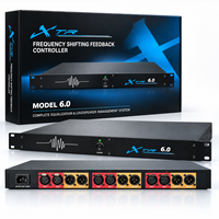 Éliminateur de Larsen Numérique Professionnel XTR6.0, Processeur Audio DSP 6x6 avec Contrôle Automatique du Larsen pour Systèmes de Sonorisation de Conférence