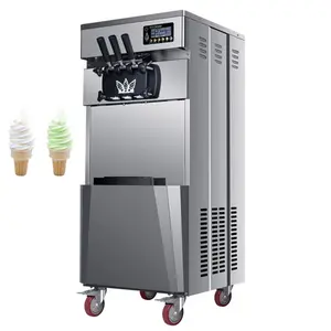 Summer hot sale stainless steel portable Softice Ice Cream Machine to make glace soft ice cream for snack shop