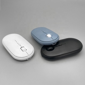Souris plate portable sans fil BT sans fil rechargeable de type C à double mode 2.4G 5D pour ordinateur portable de bureau à domicile MW-004CX - Product Image 4