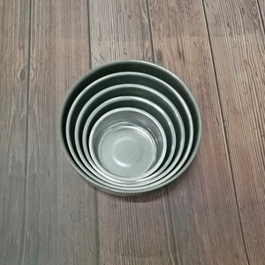 Cross-border stainless steel round food storage container <b>set</b> with lid, five pieces: food bowl, airtight container, storage - Product Image 3