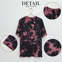 T-shirts Tie-Dye Teint en Pigment Effet Délavé Minéral, 100% Coton Épais, Vierge et Uni, Vente en Gros, Direct Usine