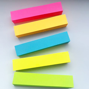 แผ่นบันทึกย่อที่มีกาวในตัวสีนีออนสว่างแผ่นจดบันทึกแบบปรับแต่งได้ - Product Image 4