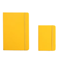 Carnet de notes de planification budgétaire avec couverture en cuir miniature personnalisée avec logo, cadeau avec bande élastique