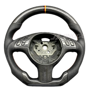 Ventes directes d'usine, volant en cuir et fibre de carbone M Performance pour <span class=keywords><strong>BMW</strong></span> Série 3, Série 5, E46, M3, M6, E61, E62, E63, E64 - Product Image 1