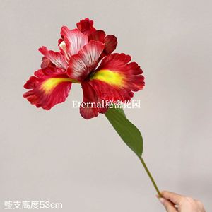 Fleur d'iris artificielle Eternal Secret Garden, 53 cm, en plastique et soie, pour décoration de mariage et de maison - Product Image 2