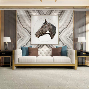 Bộ <span class=keywords><strong>Sofa</strong></span> Đồ Nội Thất Phòng Khách Thiết Kế Hiện Đại Bằng Da Ghế Dài Thoải Mái Bằng Gỗ Các Đồ Nội Thất Phòng Khách Sang Trọng Khác - Product Image 2