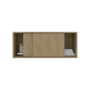 Wall Storage Cabinet 32-Inch Wide With Sliding <b>Doors</b> Compact Wall Mounted For Bedroom Office Living Room - Product Image 4