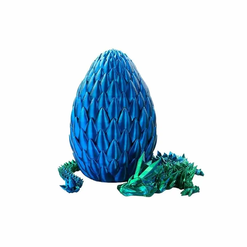3d Printed Dragon Egg Articulated Crystal Dragon FDM 3d printing Surprise Gift Chinese Dragon 3d Printer filament Printing