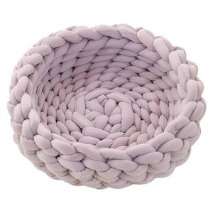Hochwertiges rundes Plüsch-Haustier nest Dicke Baumwolle <span class=keywords><strong>Warm</strong></span> & Cosy Solid Multi-Color für modernes Indoor-Winter design - Product Image 6