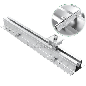 Kinh Tế Hình Thang Hồ Sơ Năng Lượng Mặt Trời Bảng Điều Khiển Gắn Hệ Thống Mini Đường Sắt Năng Lượng Mặt Trời Gắn Hợp Kim Nhôm Cho Mái Kim Loại - Product Image 1