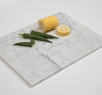 Planche à découper rectangulaire en marbre blanc de haute qualité, écologique, durable, épaisseur 1,3 cm, pour hacher, marque PS, vente en gros d'usine chinoise