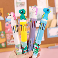 Stylo Bille Rétractable Multicolore 10 Couleurs en 1, Pointe 0,5 mm, Idéal Noël, Bureau & École - Vente en Gros