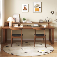 Table double en bois massif, bureau