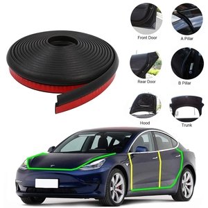 Para Tesla Model Y 3 Highland Door Seal Kit Tira de clima de goma insonorizada Sunroof Seal Wind Noise Reduction Kit 2017-2024 - Product Image 2